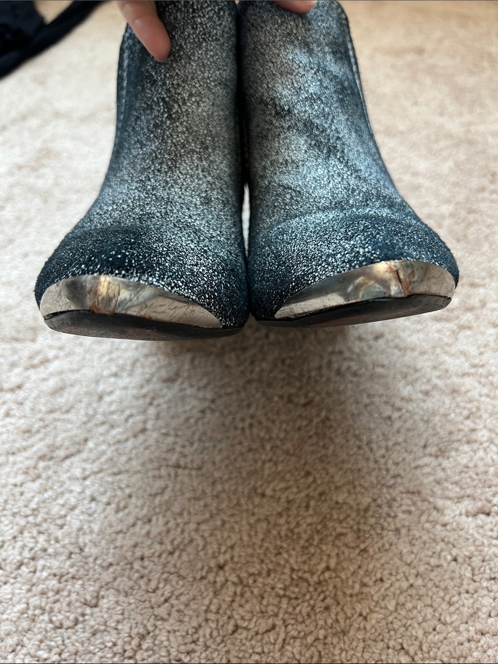 Report Signature Toby Leather Block-Heel Steel-toe Ankle Boots - Picture 8 of 9